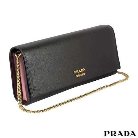 black prada clutch bag